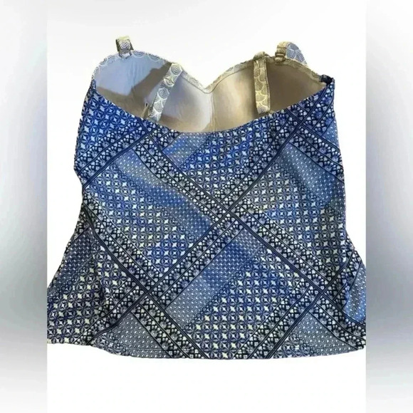 Women’s LL Bean Tankini Top Size 16 Regular - Picture 3 of 5